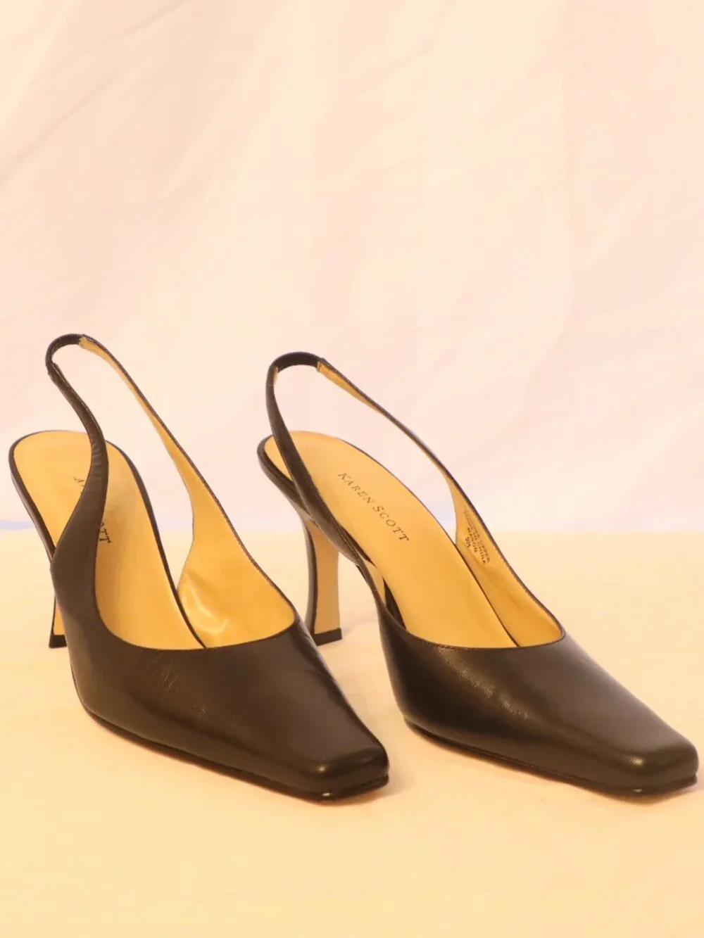 Karen Scott Size 9 Black Slingback Pumps - Picture 1 of 6